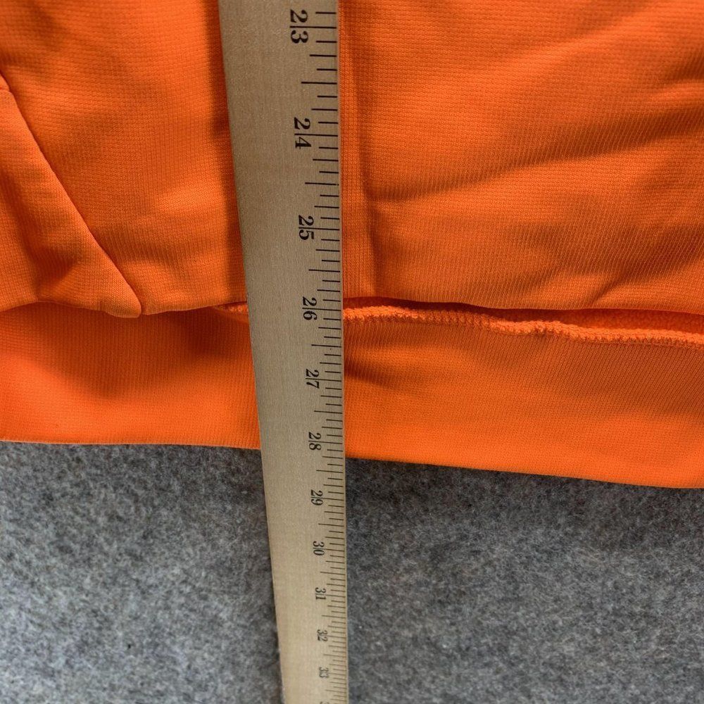 Nike Jacket Men Medium Adult Orange Swoosh Outdoors Hoodie Sweatshirt Drawstring - Picture 9 of 12